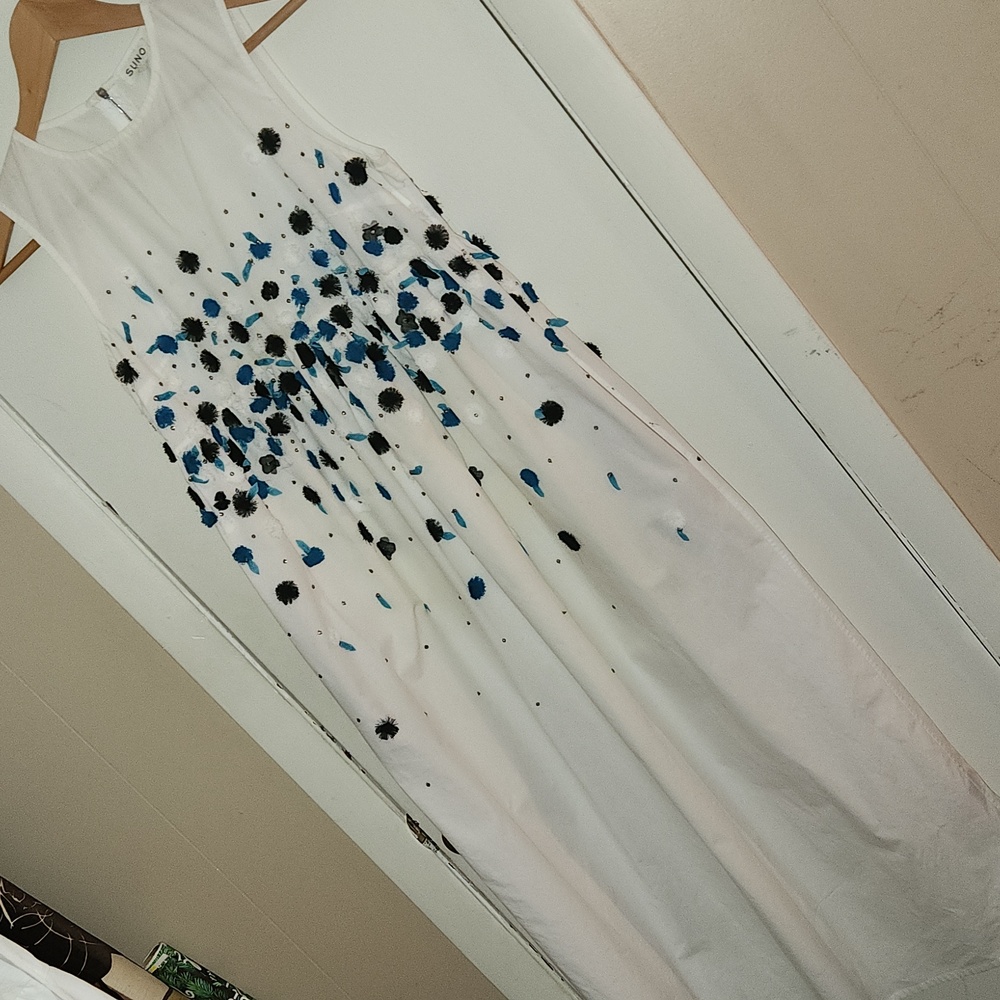 Suno White Maxo Dress Size 2